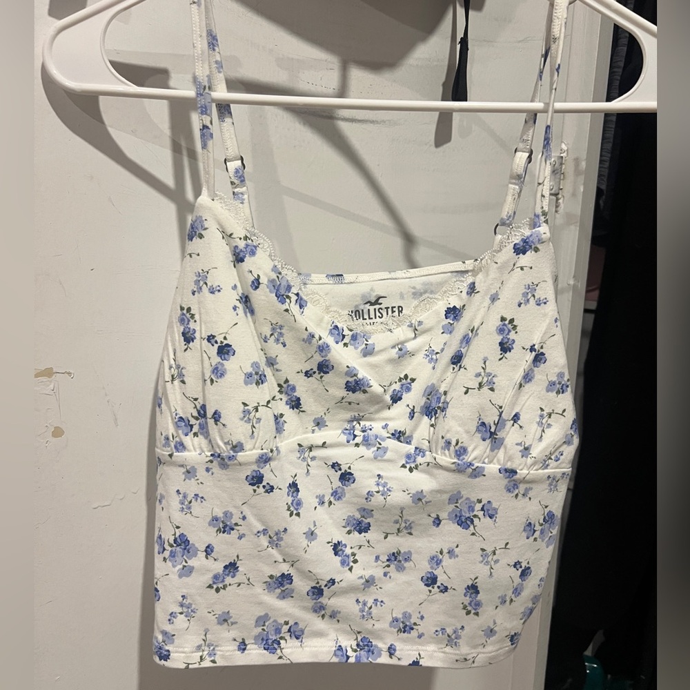 Hollister Blue Floral Camisole Top